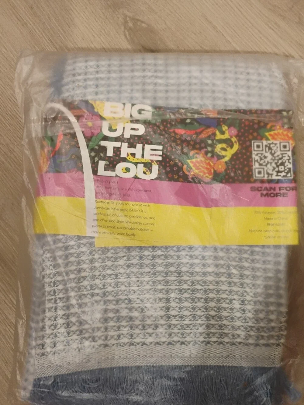 New in Packaging Bashy Waffle Weave Comfort Throw OS